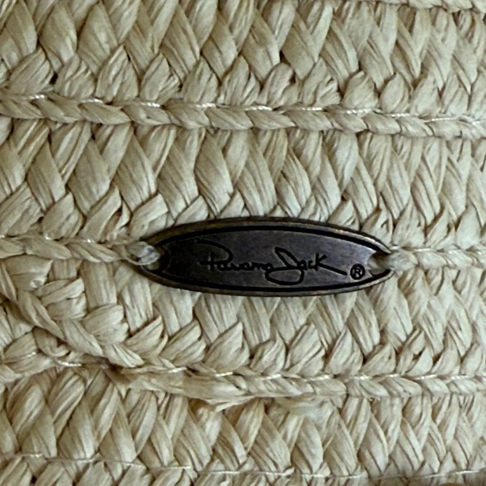 Panama Jack sun hat summer paper braid straw hat wide brim natural
